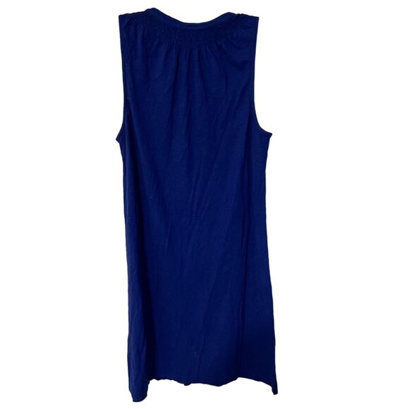 Lilly Pulitzer Essie Dress Twilight Blue Women's Size Large Cotton Minor Piling - Picture 4 of 9